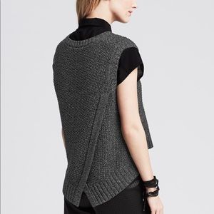 Cropped sleeveless sweater